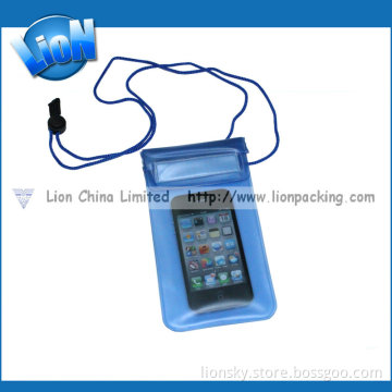 Cellphone Underwater Waterproof Case Bag for Samsung Galaxy Note 3, Note 2, S5, HTC One M8 + White Vangoddy Headphones with Mic